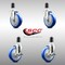 Service Caster 5 Inch 316SS Blue Poly Swivel 1-1/2 Inch Expanding Stem Caster Brake SCC, 2PK SS316EX20S514-PPUB-BLUE-2-TLB-2-112 - alternate 4